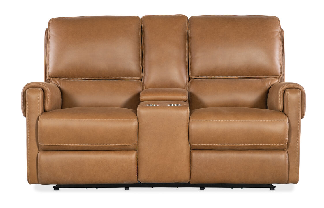 Somers Power Console Loveseat with Power Headrest