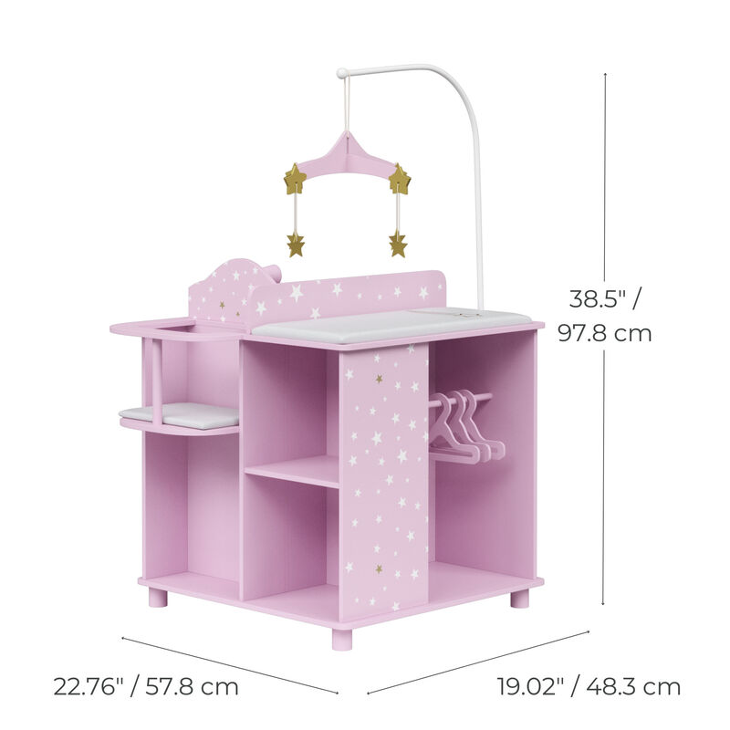 Olivia's Little World Twinkle Stars Princess 4-in-1 Baby Dolls Furniture image number 5