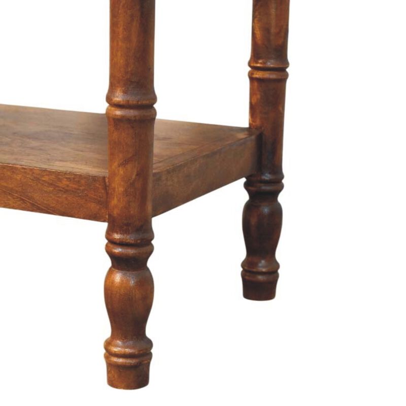 Artisan Furniture Solid Wood Bamboo Heritage Bedside Table, Brown image number 7