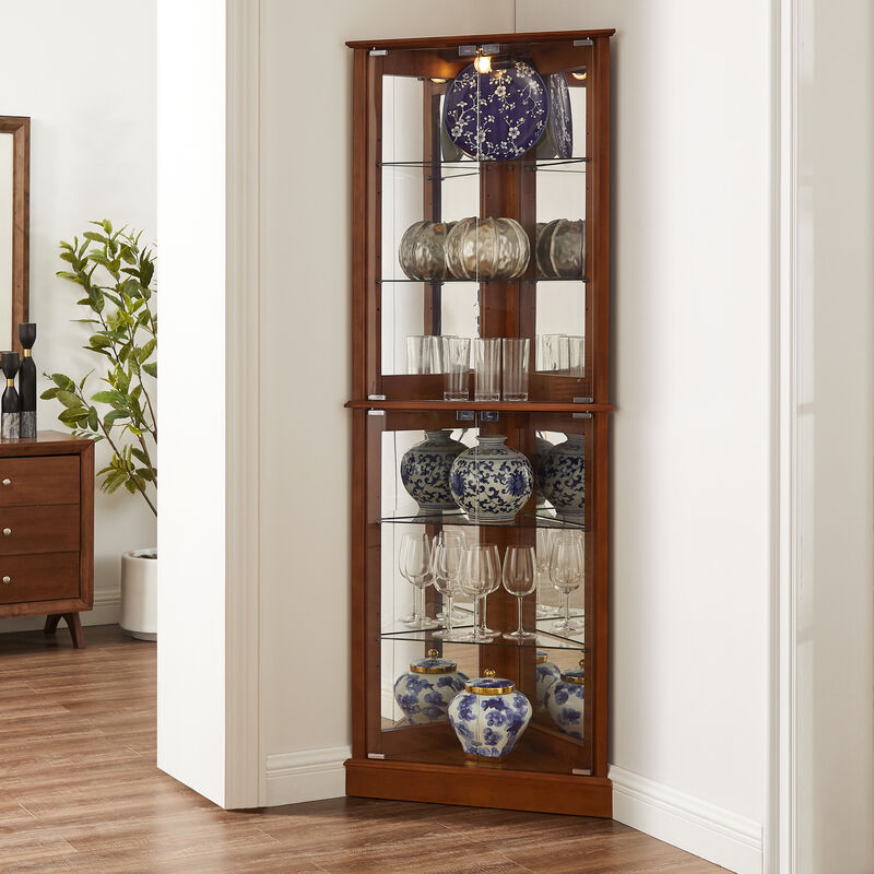 Segrin Corner Curio Dispaly Cabinet image number 2