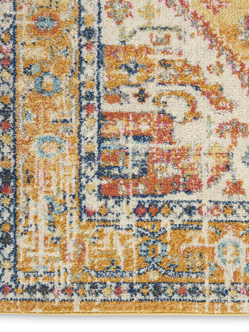 Passion PSN23 Ivory/Yellow 2'2" x 10' Rug image number 3