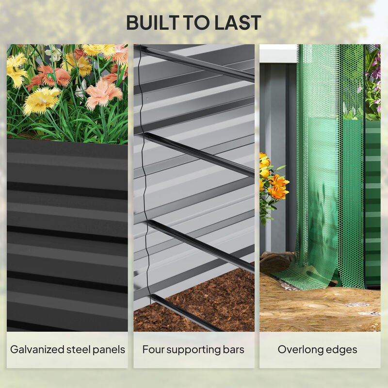 Hivvago Steel Planter Box with Shade Cloth image number 6