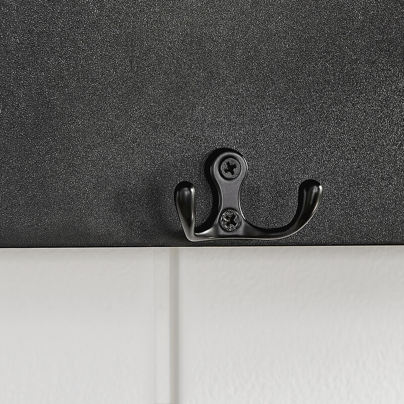 Wall Mounted Coat Rack with Decorative Ledge Shelf