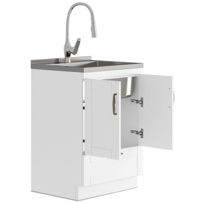 Reed All-In-One 24-inch Laundry Utility Sink and Cabinet