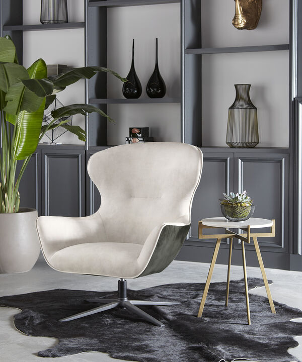 Anak White End Table