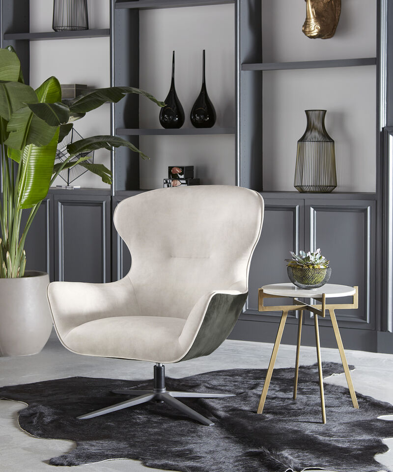 Anak White End Table