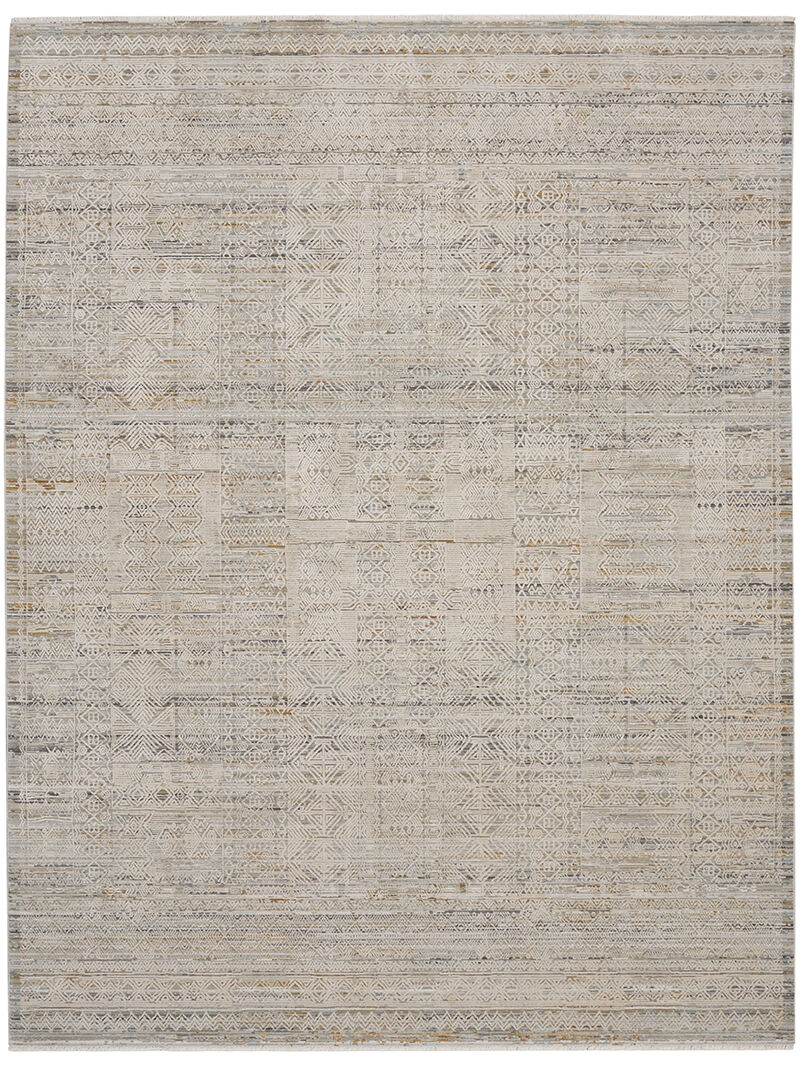 Lynx LNX06 Ivory/Multicolor 7&rsquo;10&rdquo; x Round Rug