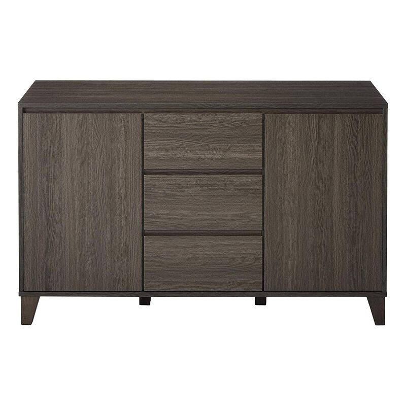 Kings Brand Furniture &ndash; Wood Buffet Server Cabinet Console Table, Oak Gray