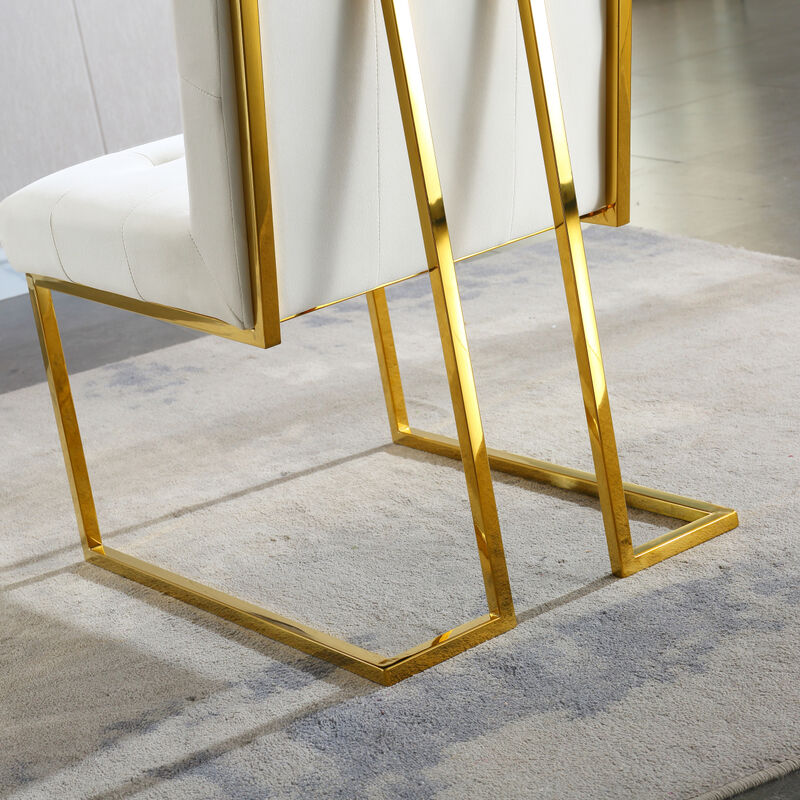 Streamdale Modern Velvet Dining Chairs (Set of 2)