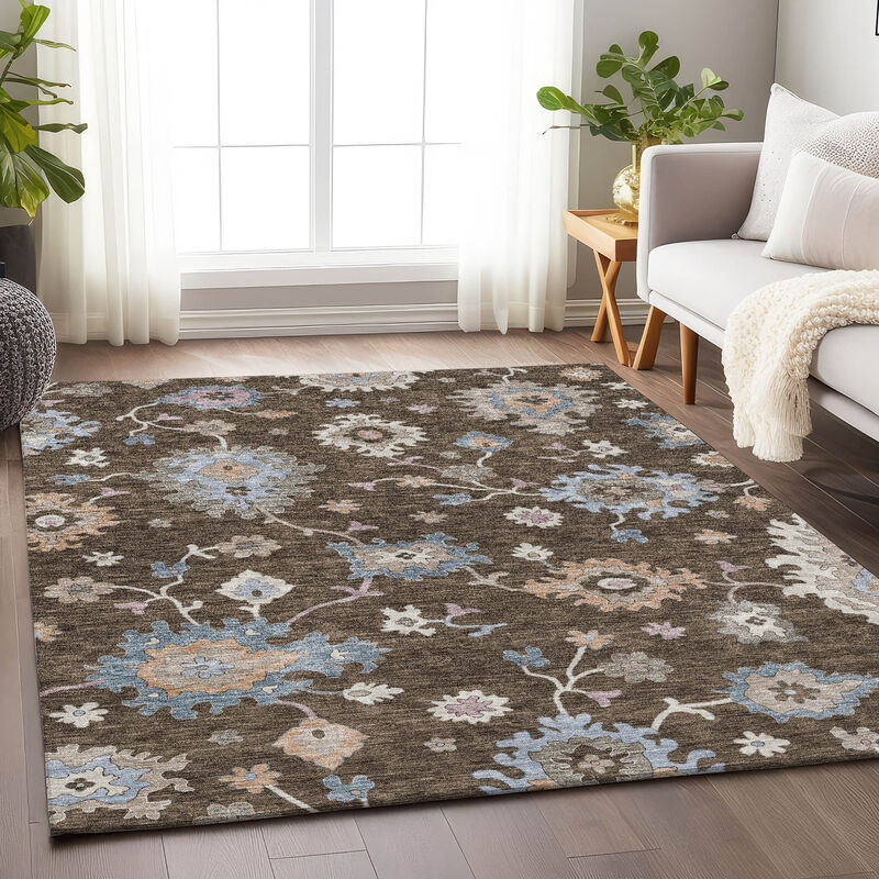 Hatay HY4 Chocolate 9' x 12' Rug image number 2