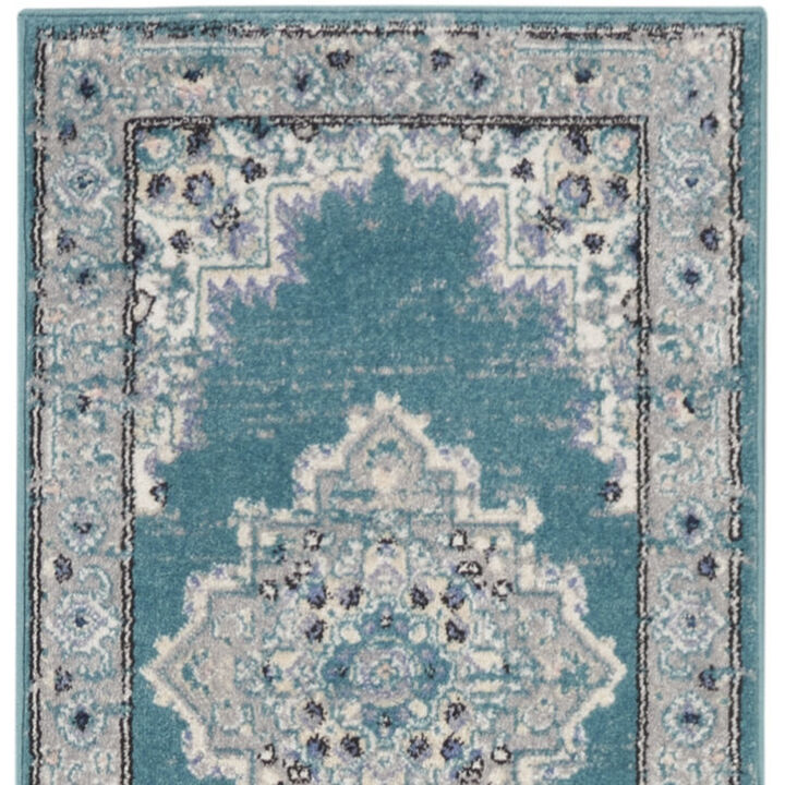 HomeRoots Oriental Distressed Runner Rug