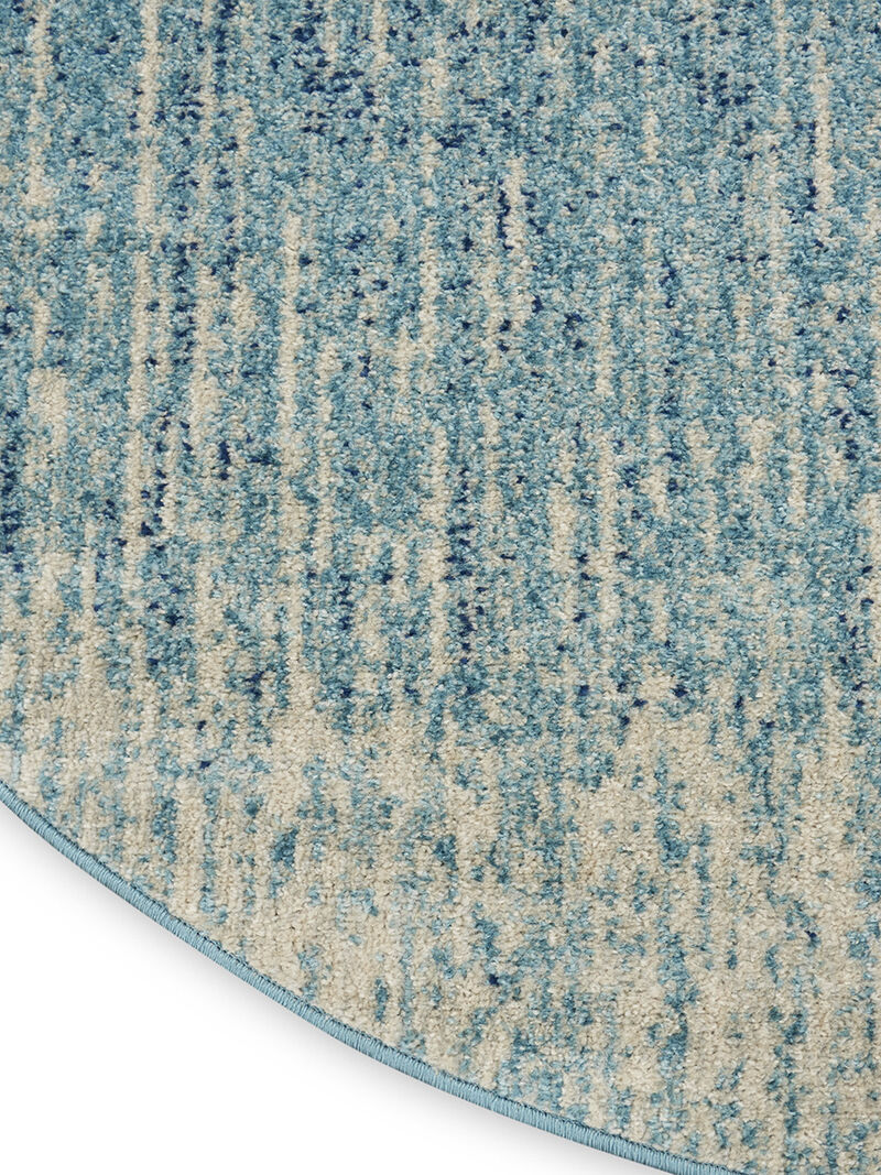 Passion PSN09 Navy/Light Blue 8' x Round Rug image number 3