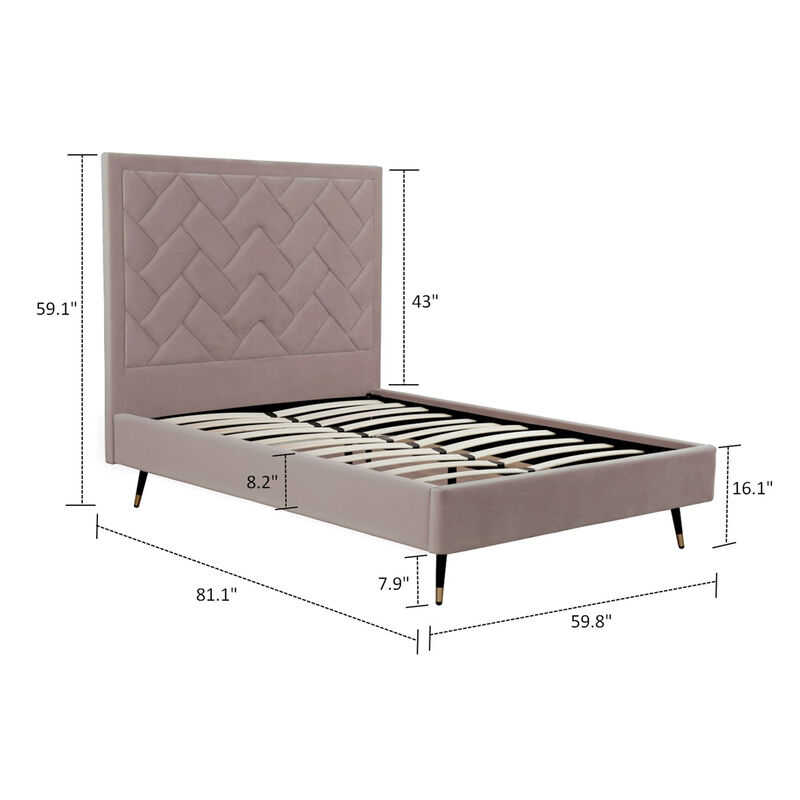 Crosby Blush Full Bed