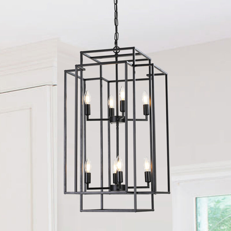 ELEMENT ACE Modern Geometric Pendant Chandelier with Adjustable Height for Multi-Room Lighting image number 1