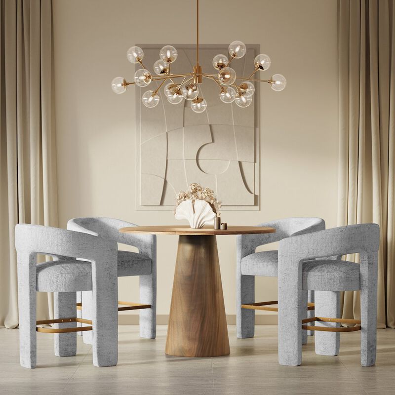 Jofran Luxury Mid-Century Modern Five Piece Counter Height Dining Set