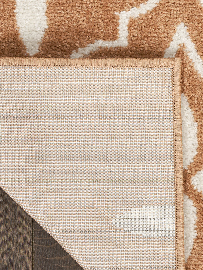 Nourison Essentials NRE04 Copper 2'2" x 7'6" Rug image number 3