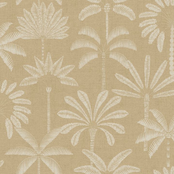 Havana 2 Tree Leaf Yellow Wallpaper HV41089