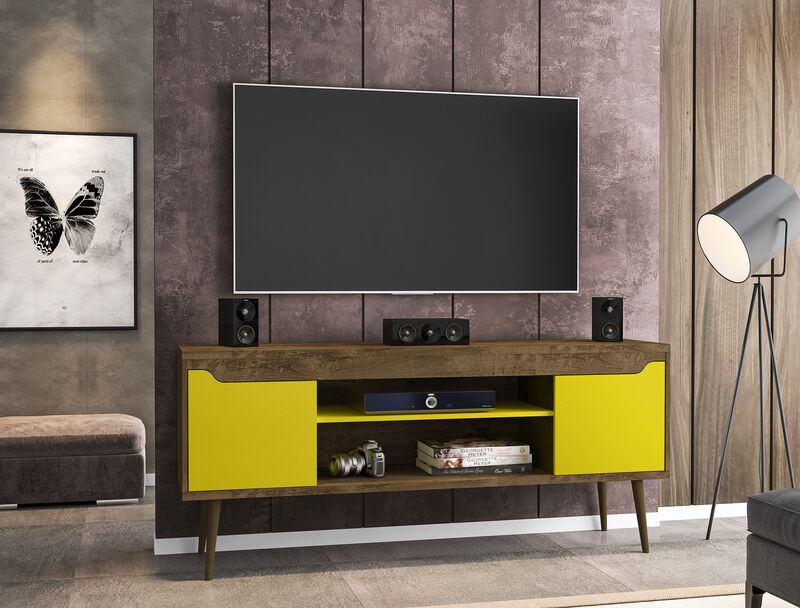 Bradley Yellow TV Stand
