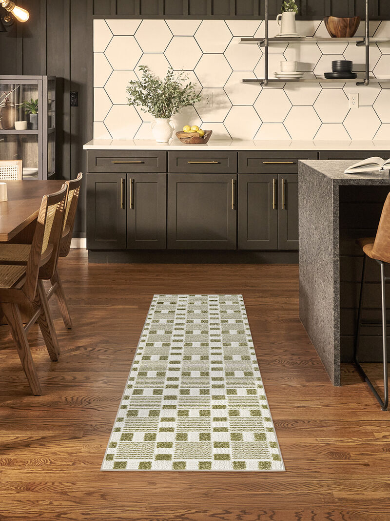 Nordic NRC13 Green 2' x 6' Rug