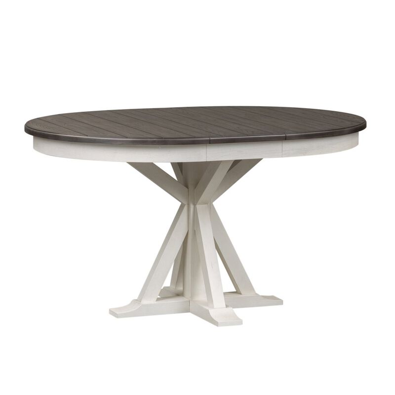 Liberty Furniture Pedestal Table in Poplar & Rubberwood Solids w Pine Veneer image number 1