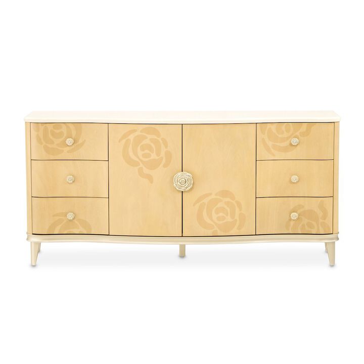 Michael Amini Camellia Field Dresser - Caramel