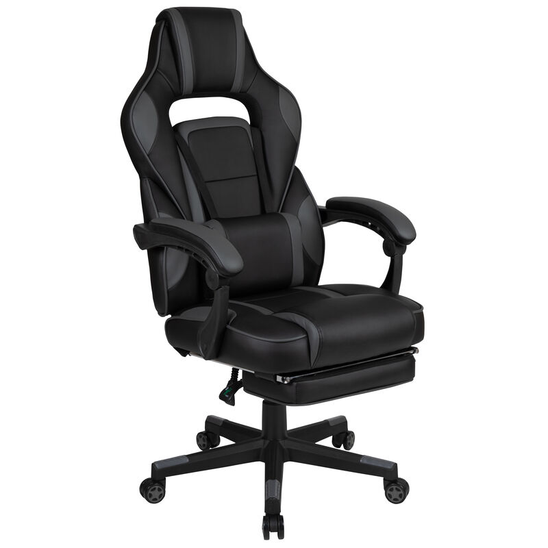 X40 Gaming Chair Racing Ergonomic Computer Chair with Fully Reclining Back/Arms, Slide-Out Footrest, Massaging Lumbar - / image number 0