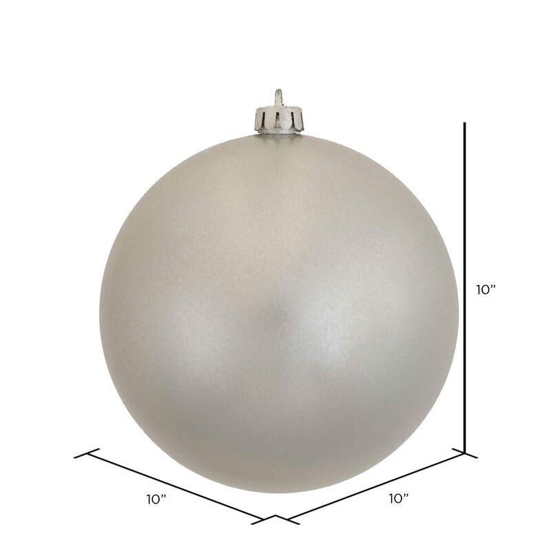 Vickerman 10" Christmas Ornament Ball with Candy Finish, Shatterproof Plastic, UV Resistant, Holiday Christmas Tree Decoration, Ready to Hang - Seasonal Decor image number 1
