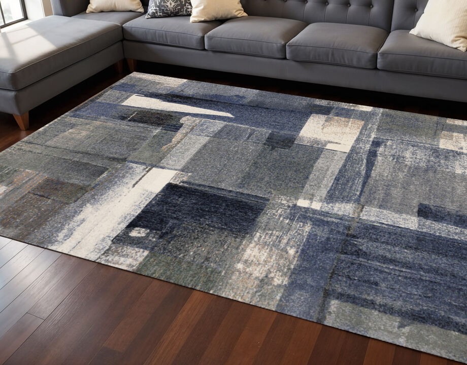 HomeRoots Abstract Area Rug