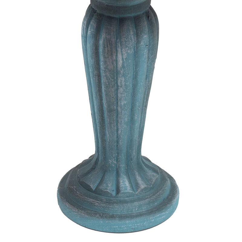 Grecian Garden Reinforced Concrete Bird Bath - 16-Inch