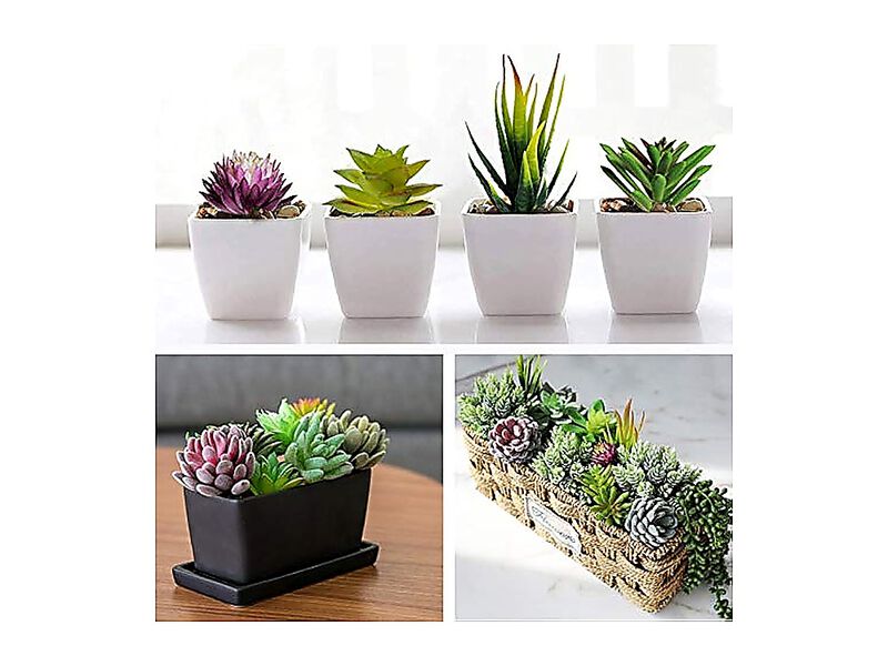 Artificial Succulent Plants 16 Pack Set Faux Succulents Unpotted Fake Crafting image number 2