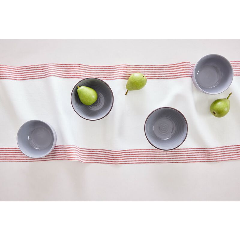 Solino Home Lucca 100% Linen Table Runner &ndash; Handcrafted, Machine Washable, Perfect for Holiday and Everyday Dining