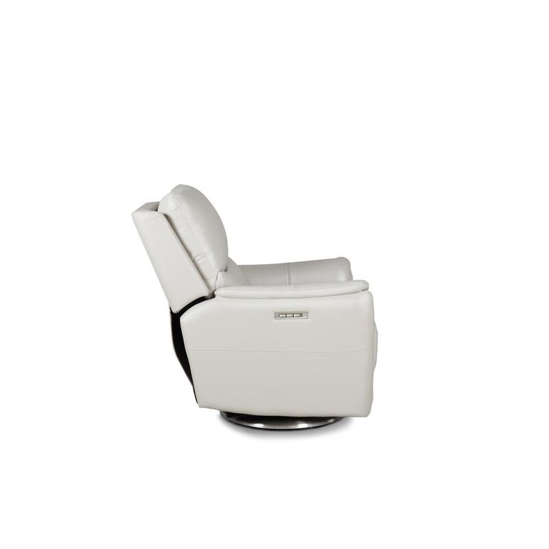 Barcalounger Salem Swivel Recliner w/Power Recline, Power Head Rest & Power Lumbar (Lay Flat)