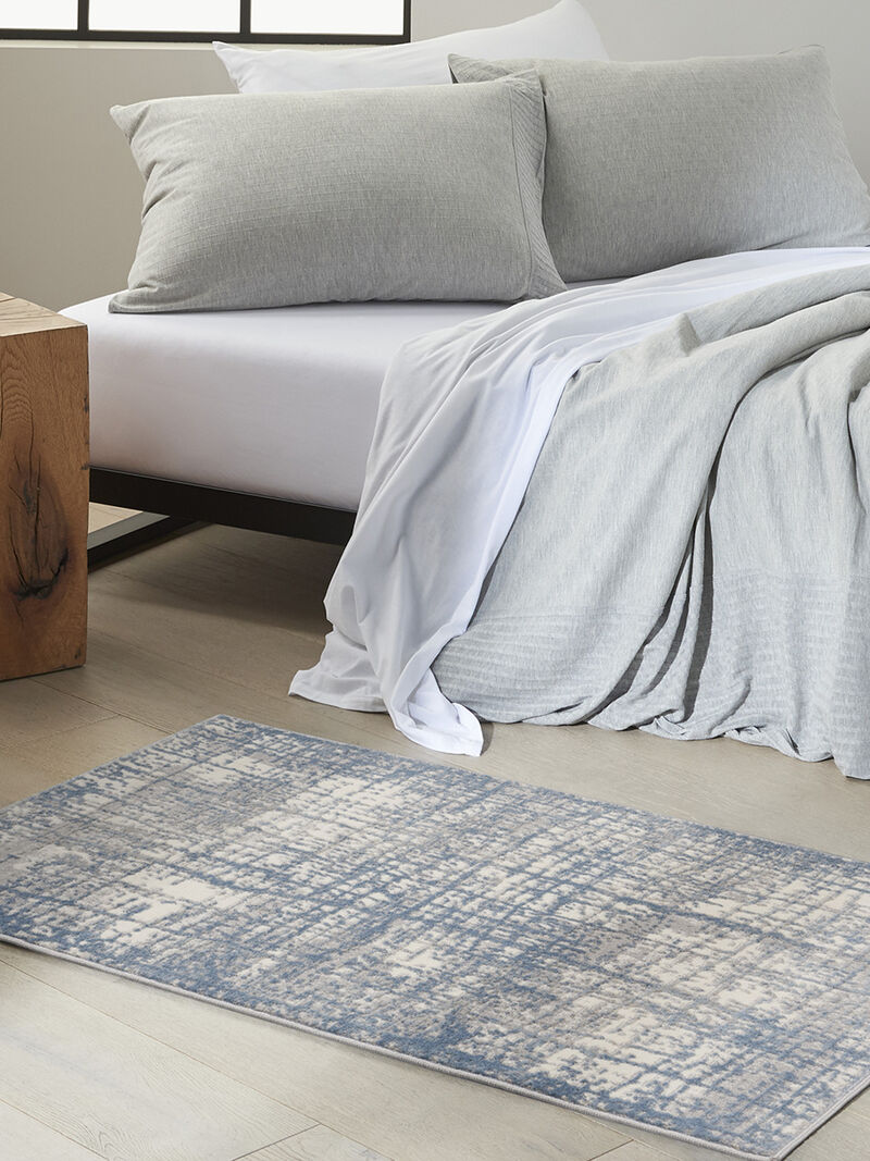 CK950 Rush CK950 Ivory/Blue 3'2" x 5' Rug