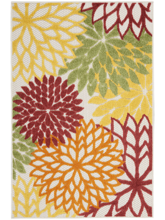 Aloha ALH05 Red/Multicolor 3' x 5' Rug