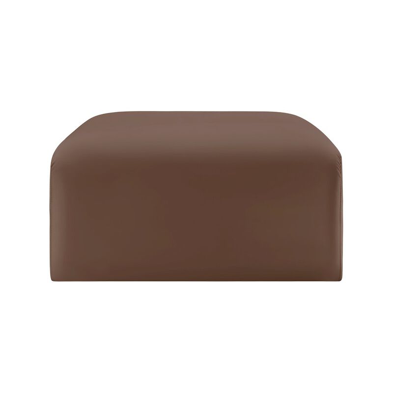 Meridian Furniture Arc Vegan Leather Ottoman