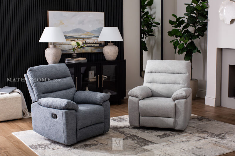 Savannah Dark Gray Manual Glider Recliner image number 2