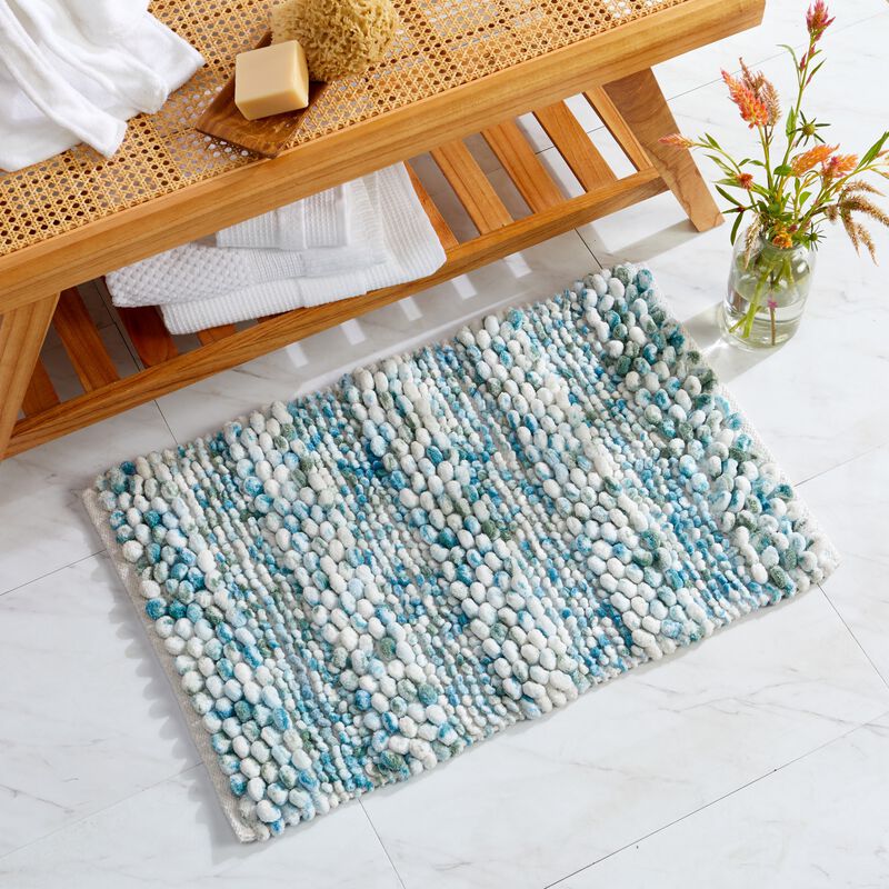 Market & Place Microfiber Textured Plush Bath Rug