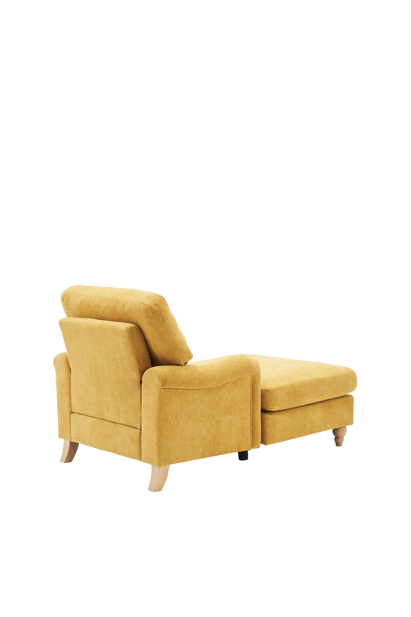 Merax Modern Mid-Century Indoor Chaise Lounge Sleeper Sofa