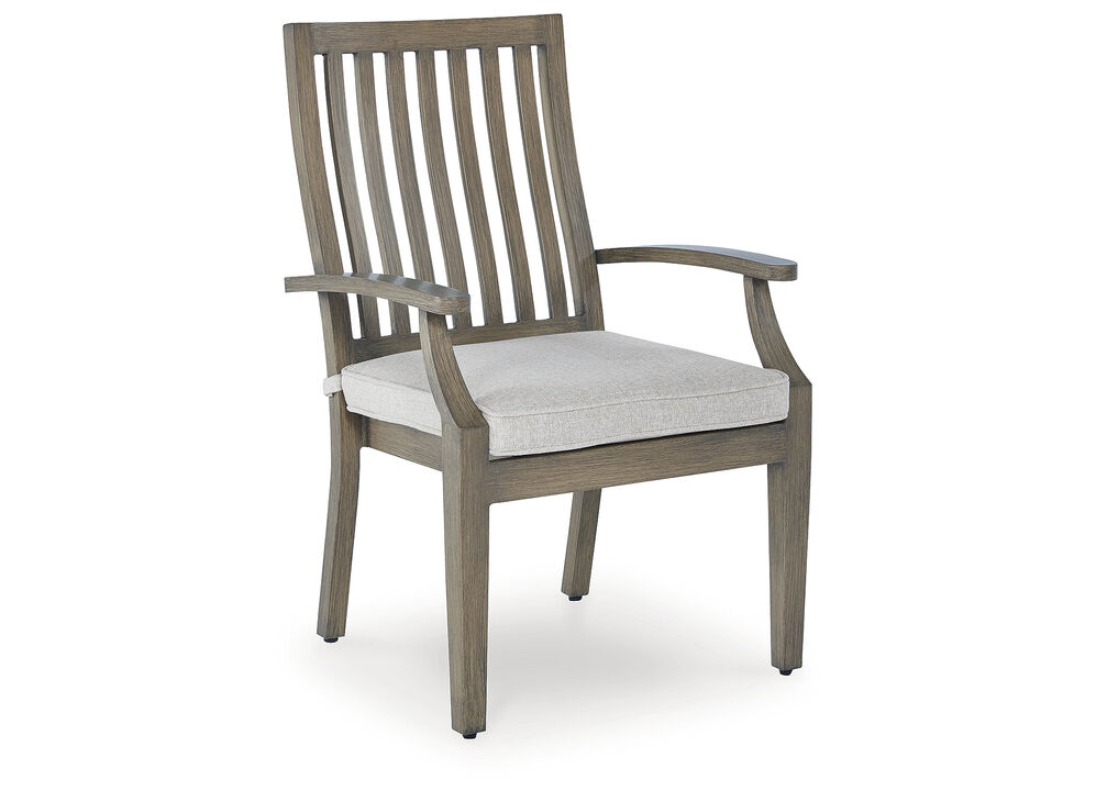 Rainier Ranch Outdoor Arm Chair with Cushion (Set of 2)