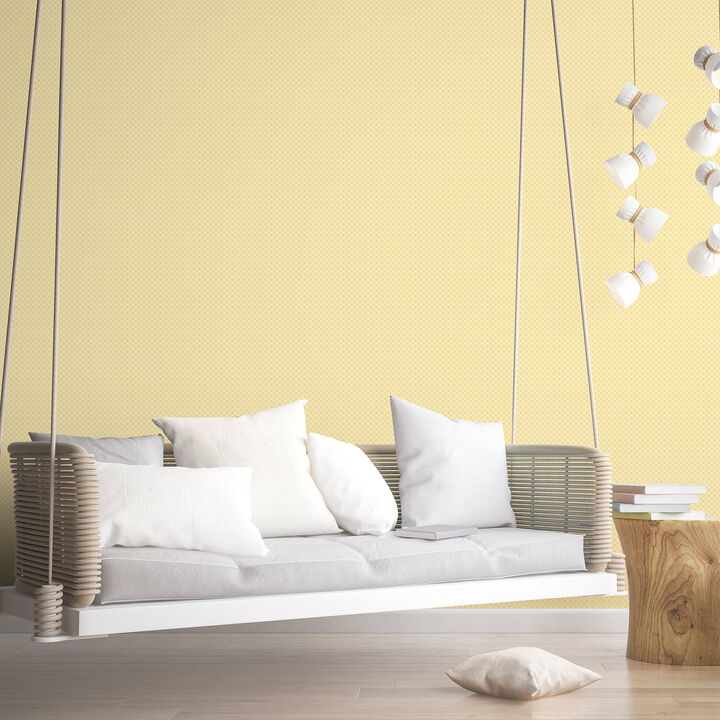 Small Prints Medallion Yellow Wallpaper G56665