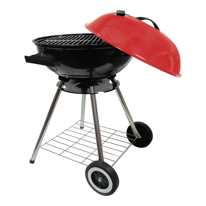 18 in. Kettle BBQ Charcoal Grill with Lid