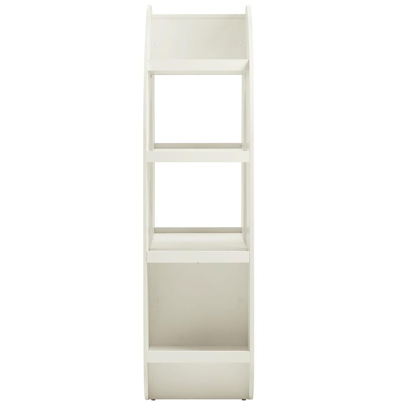 Modway Daydream 58" Tall Arched Cabinet Bookshelf &ndash; Whimsical Ripple Bookcase with Open Storage and Display for Kids Rooms, Bedrooms, and Playrooms image number 5