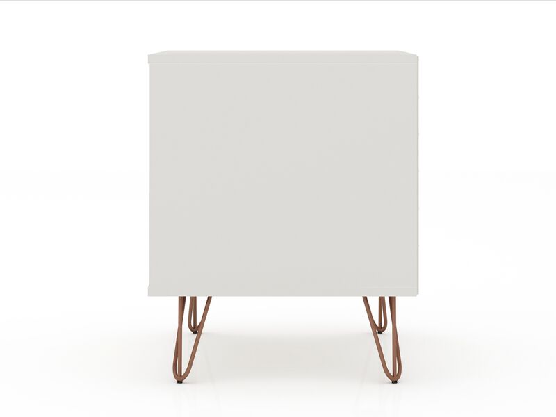 Rockefeller Beige 2-Drawer Nightstands (Set of 2)