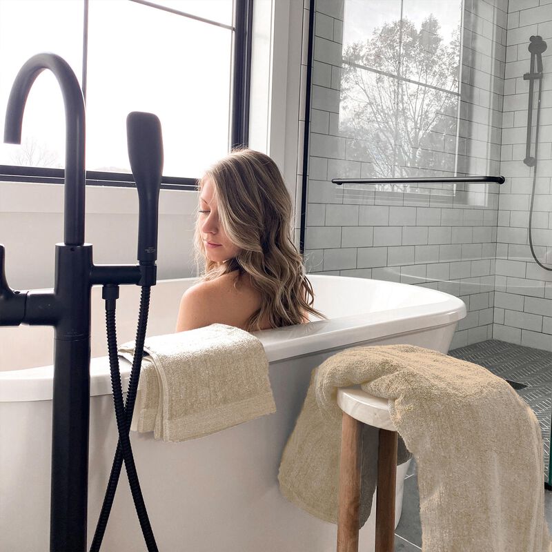 BedVoyage Melange viscose from Bamboo Cotton Bath Sheet Towel, Extra Large