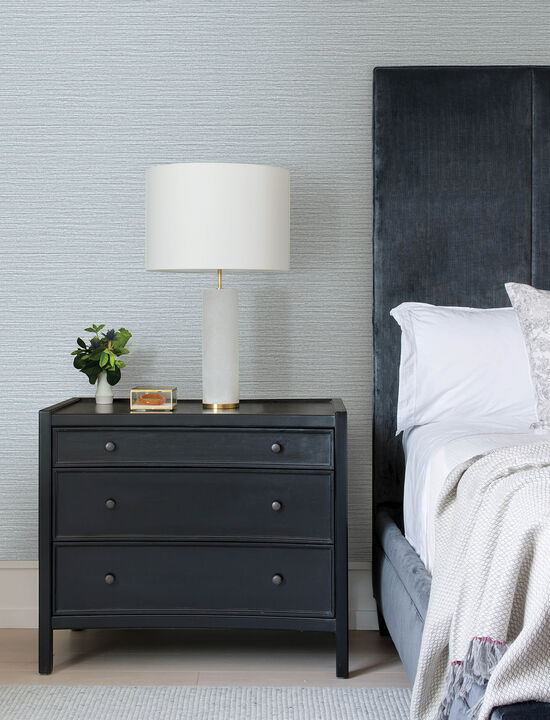 Hazen Light Blue Shimmer Stripe Wallpaper