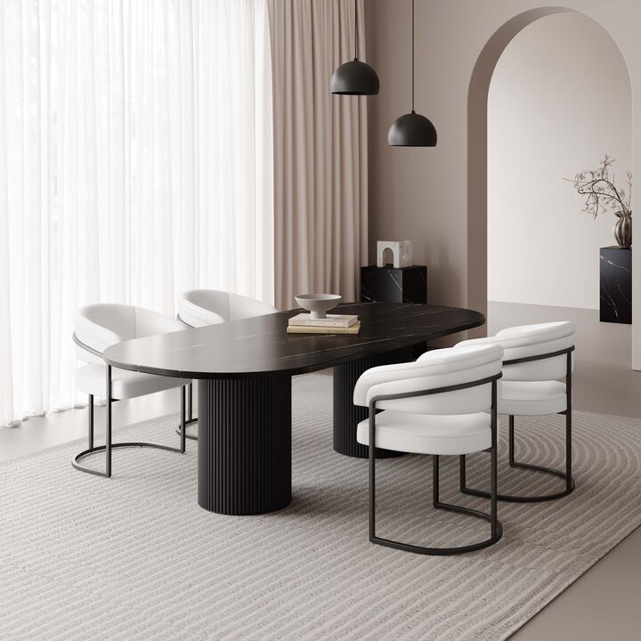 Augusta White Dining Chairs (Set of 4)