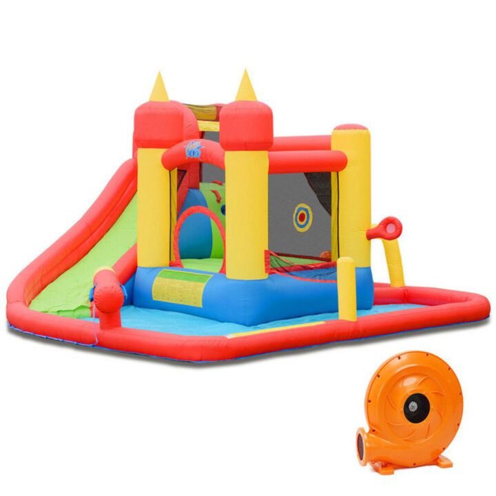 Hivvago Inflatable Blow Up Water Slide  Bounce House with 740 W Blower