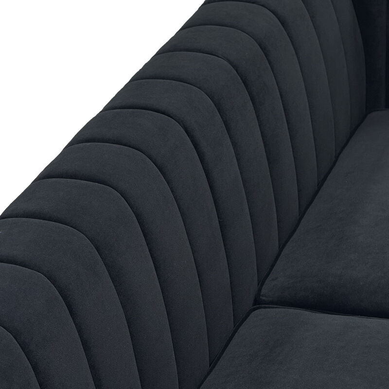 Satwud Luxury Velvet Sofa Set image number 5