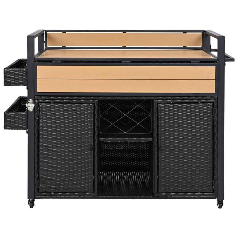 ELEMENT ACE Premium Outdoor Rolling Grill Cart with Foldable Tabletop and Ample Storage image number 0
