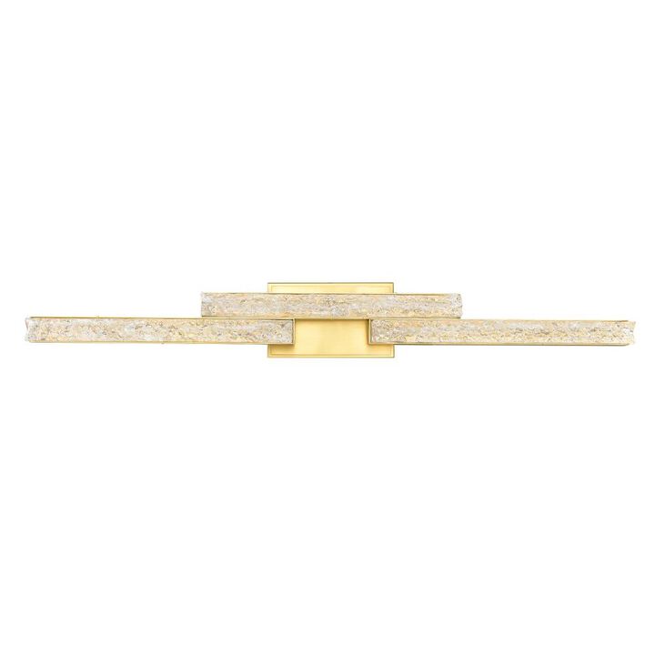 Stagger Integrated LED Brass Vanity Light